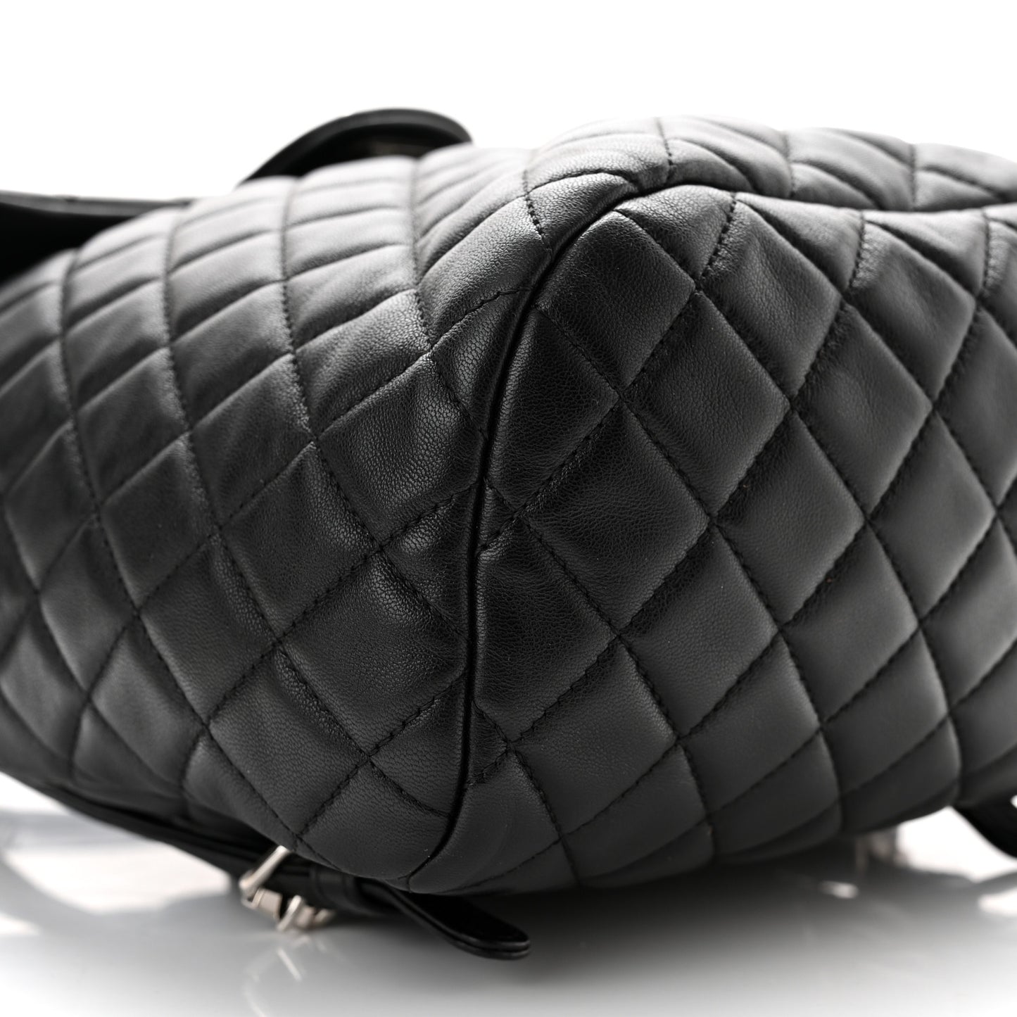 Lambskin Quilted Small Urban Spirit Backpack Black