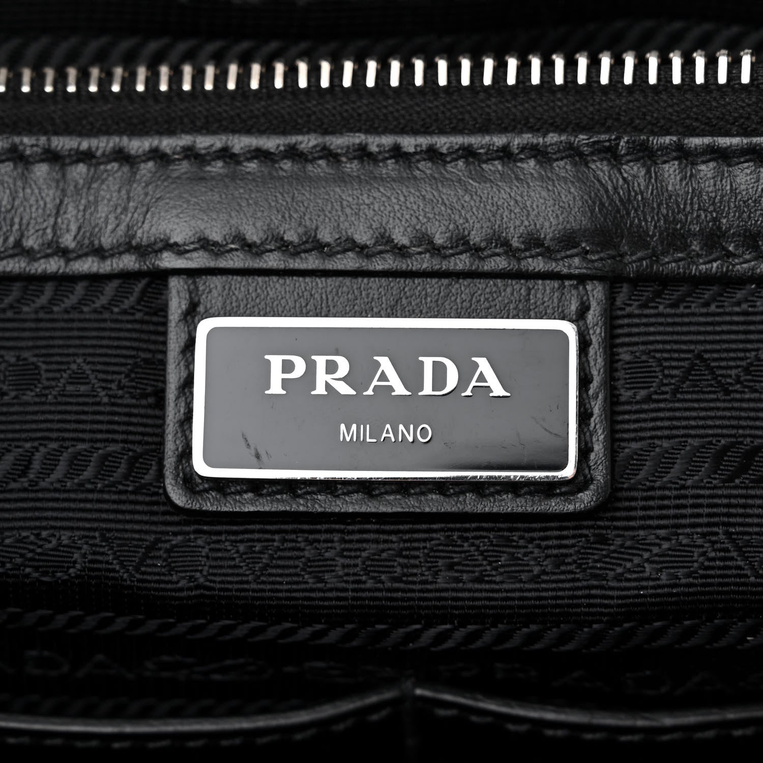 Prada Saffiano Travel Briefcase Black 8 of 22