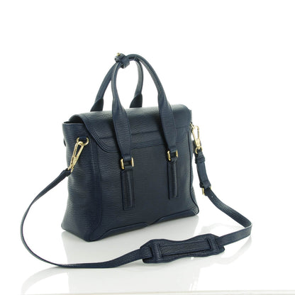 3.1 Phillip Lim 3.1 Textured Calfskin Medium Pashli Satchel Ink 3 of 7