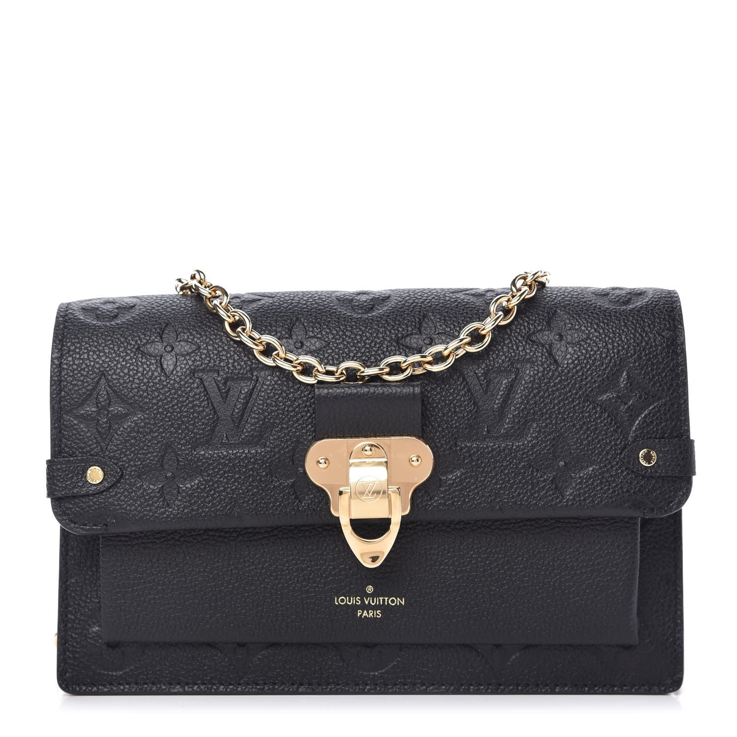 Louis Vuitton Empreinte Vavin Chain Wallet Black 1 of 10