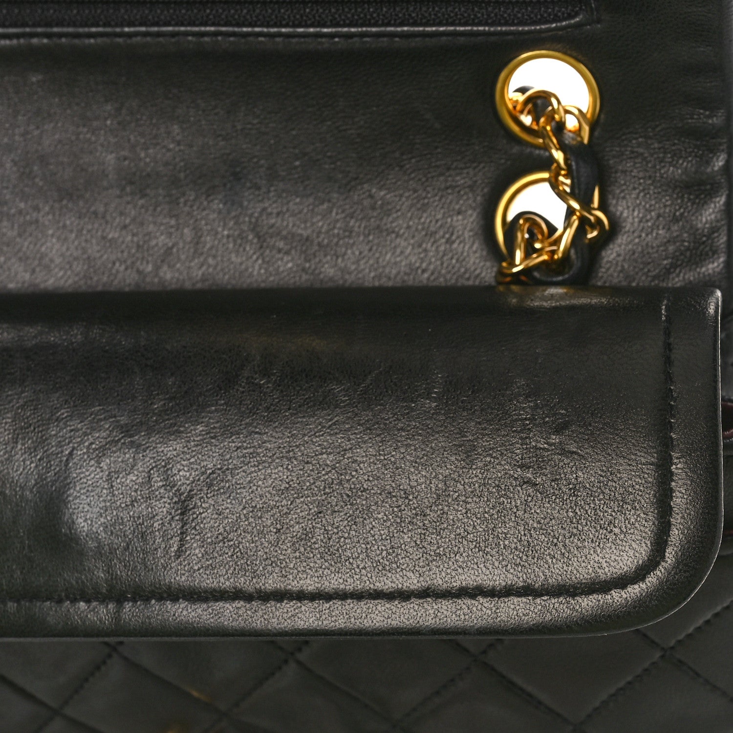 Chanel Lambskin Quilted Small Double Flap Black 10 of 13