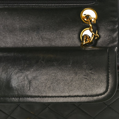 Chanel Lambskin Quilted Small Double Flap Black 10 of 13