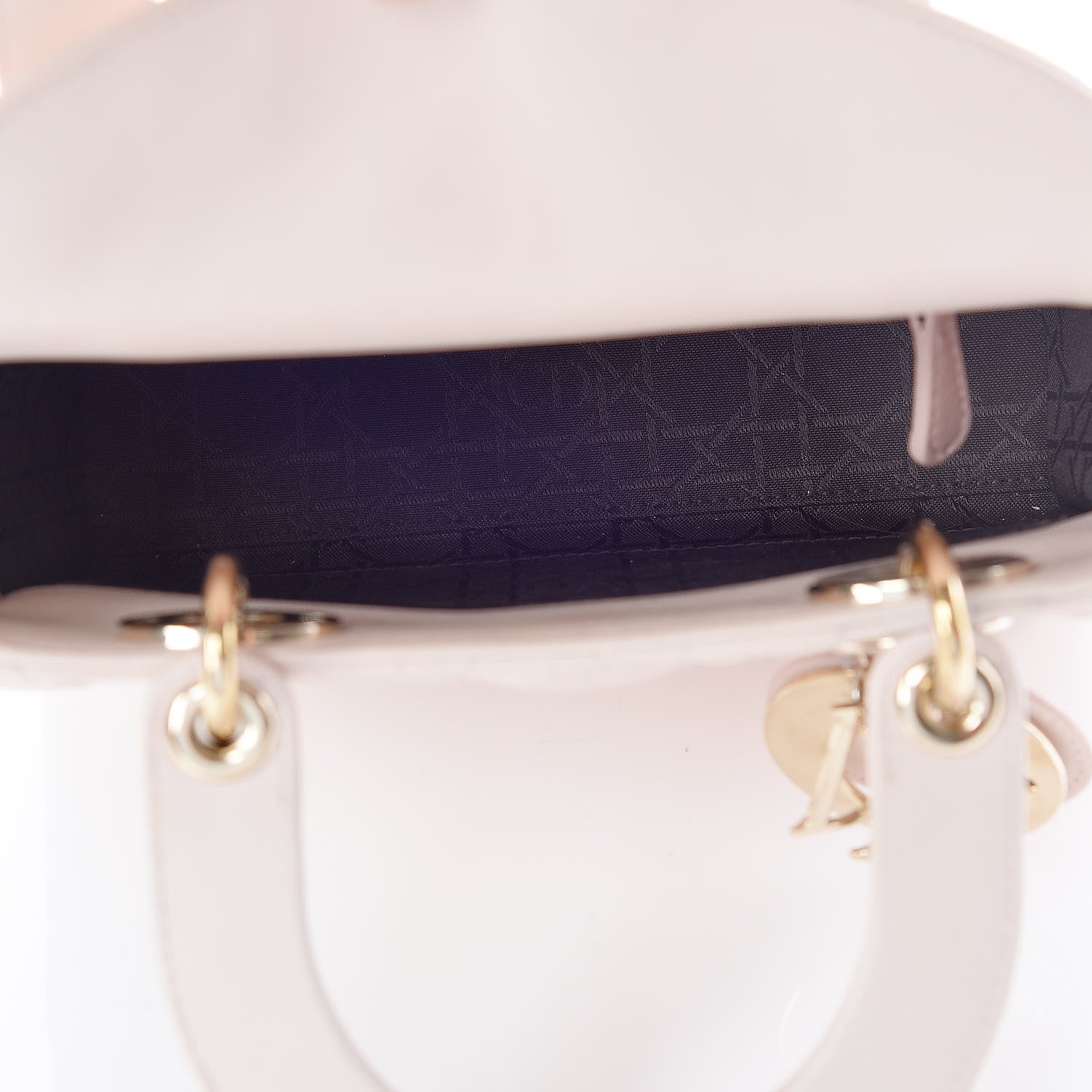 Christian Dior Lambskin Cannage Small Lucky Badges My Lady Dior Pink 7 of 16