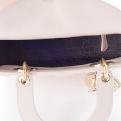 Christian Dior Lambskin Cannage Small Lucky Badges My Lady Dior Pink 7 of 16