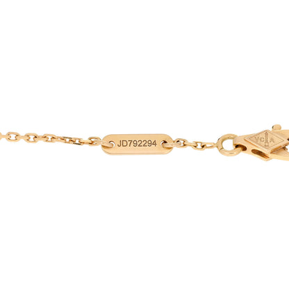 Van Cleef & Arpels 18K Yellow Gold Mother of Pearl Sweet Alhambra Butterfly Bracelet 4 of 4