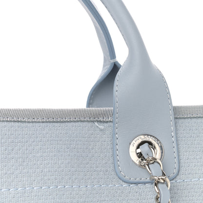 Chanel Mixed Fibers Small Deauville Tote Light Blue 11 of 11