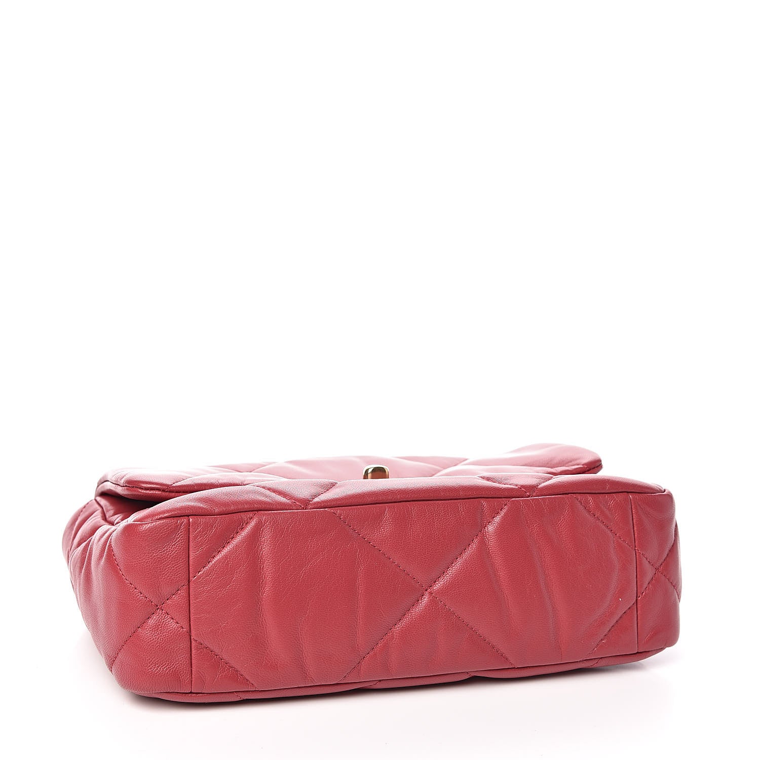 Chanel Lambskin Quilted Medium 19 Flap Dark Pink 4 of 10