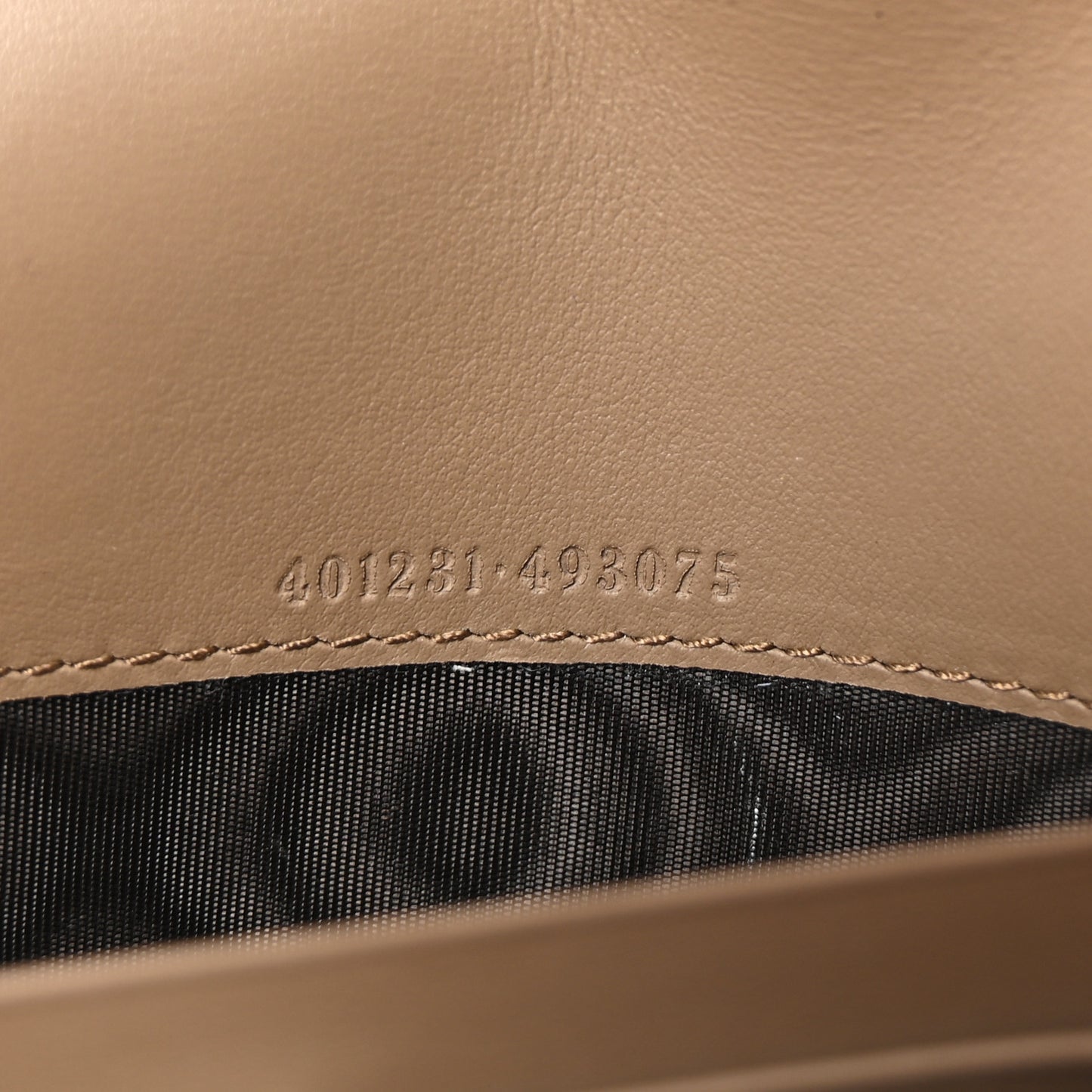 GG Supreme Monogram Mini Dionysus Chain Wallet Beige Taupe