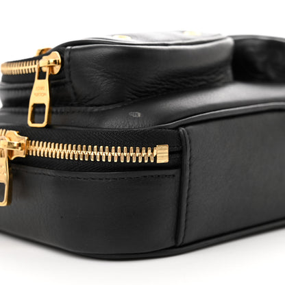Louis Vuitton Calfskin Monogram Embossed Utility Crossbody Black 8 of 11