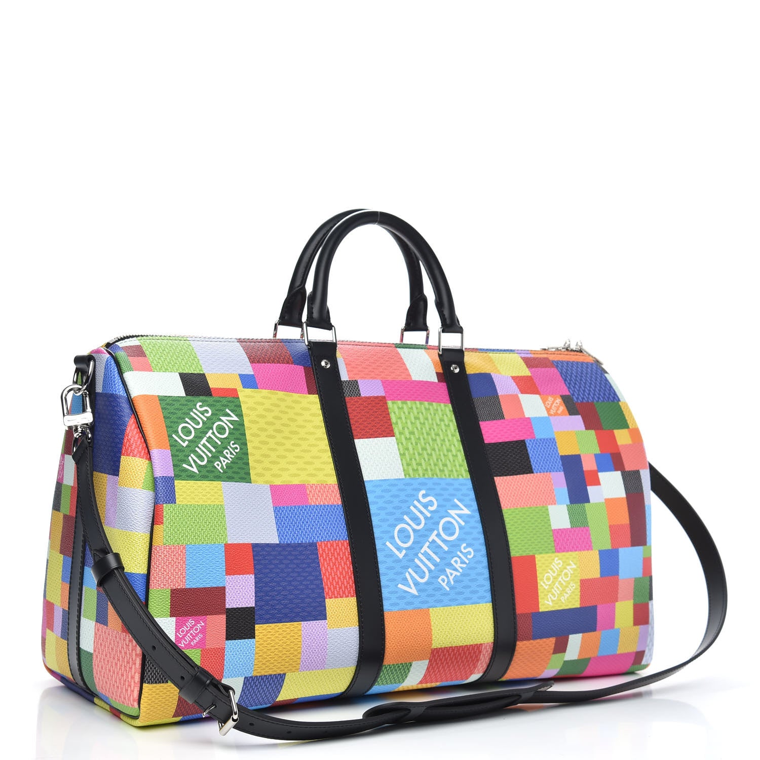 Louis Vuitton Damier Graphite 3D Keepall Bandouliere 50 Multicolor 2 of 8