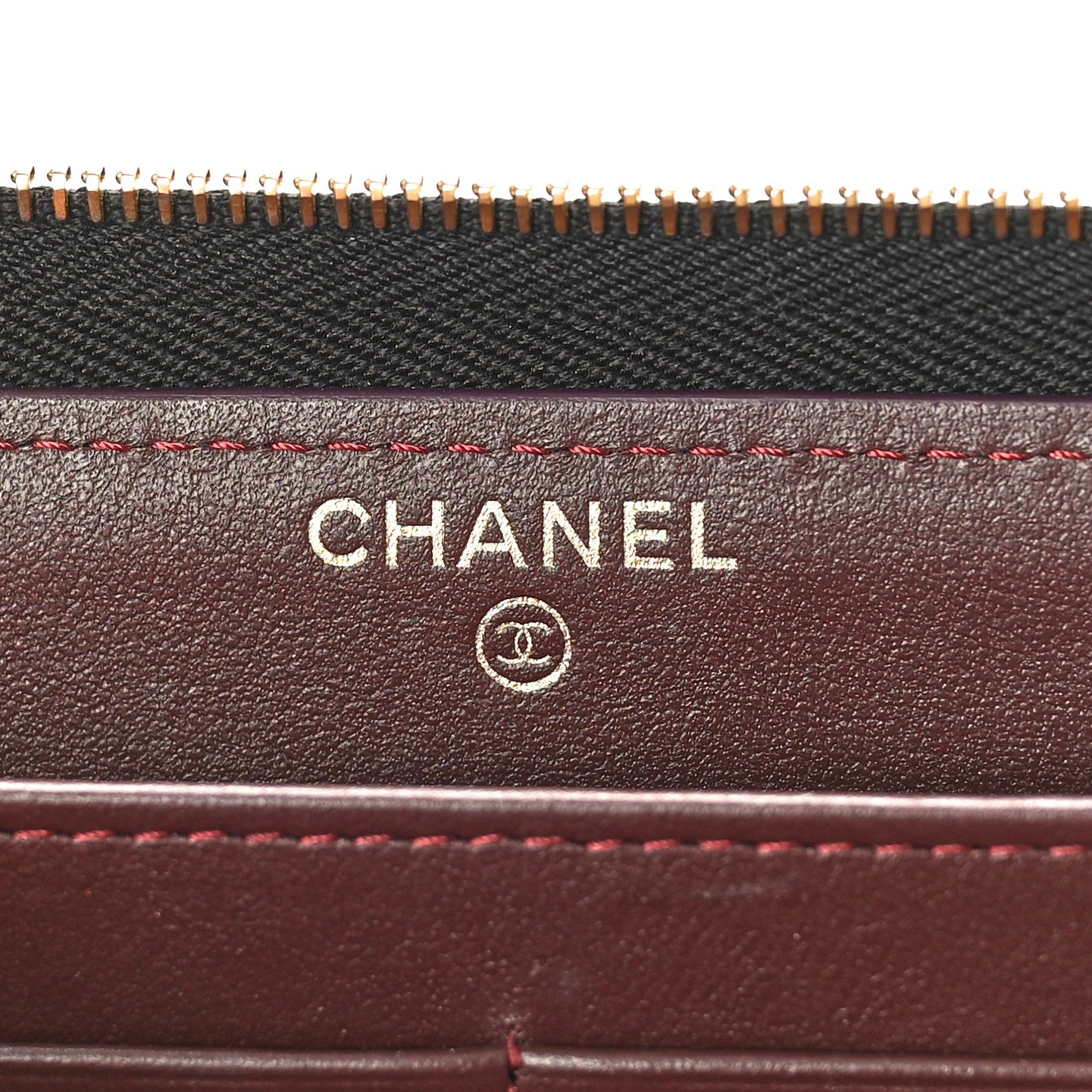 Chanel Caviar Quilted Large Gusset Zip Around Wallet Black 6 of 9