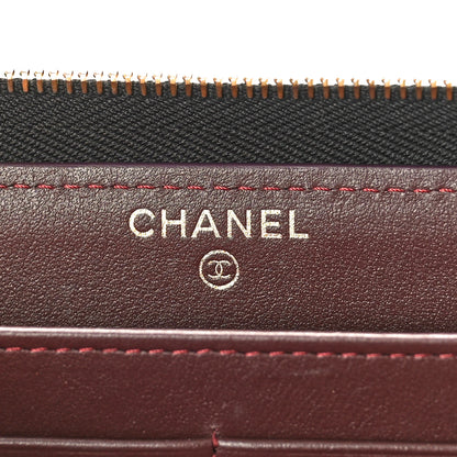 Chanel Caviar Quilted Large Gusset Zip Around Wallet Black 6 of 9