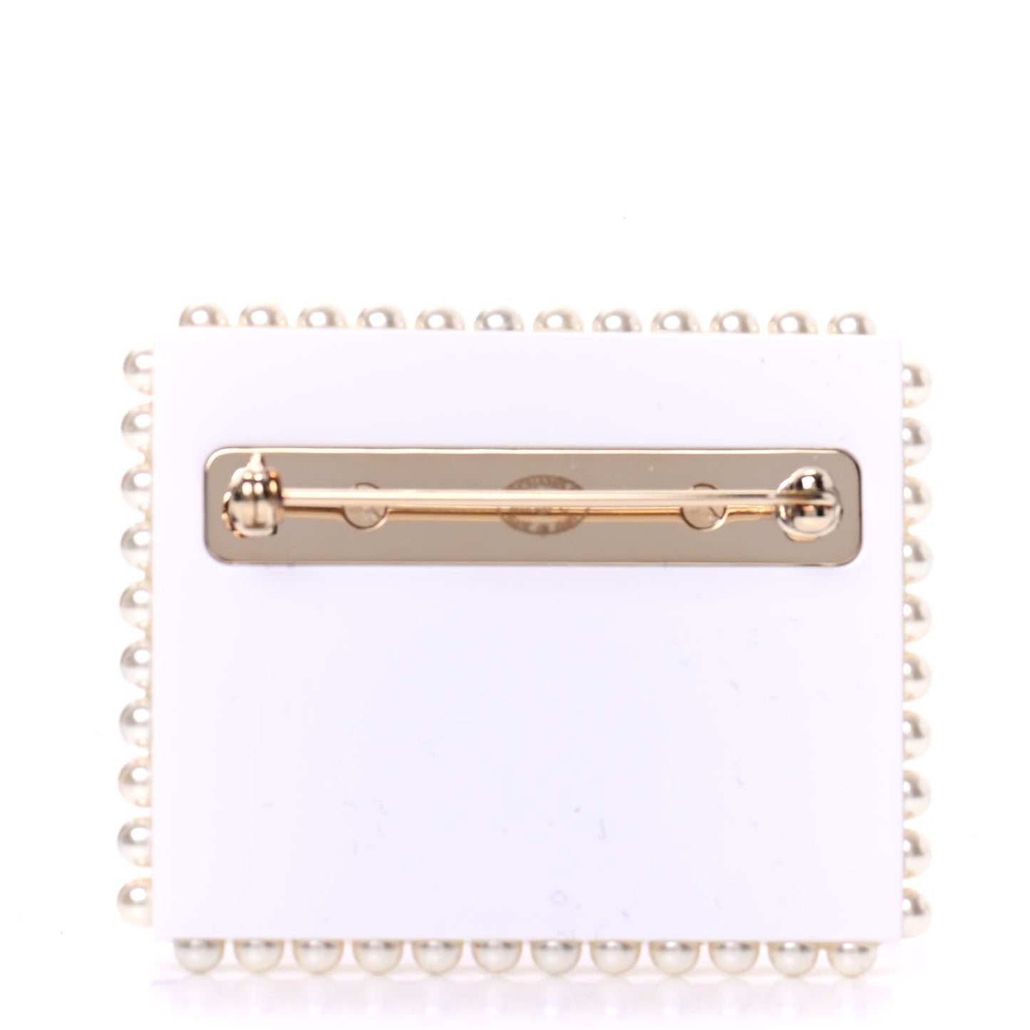Resin Pearl Letter Brooch Black White Blue Red