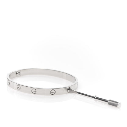 Cartier Platinum LOVE Bracelet 19 4 of 7
