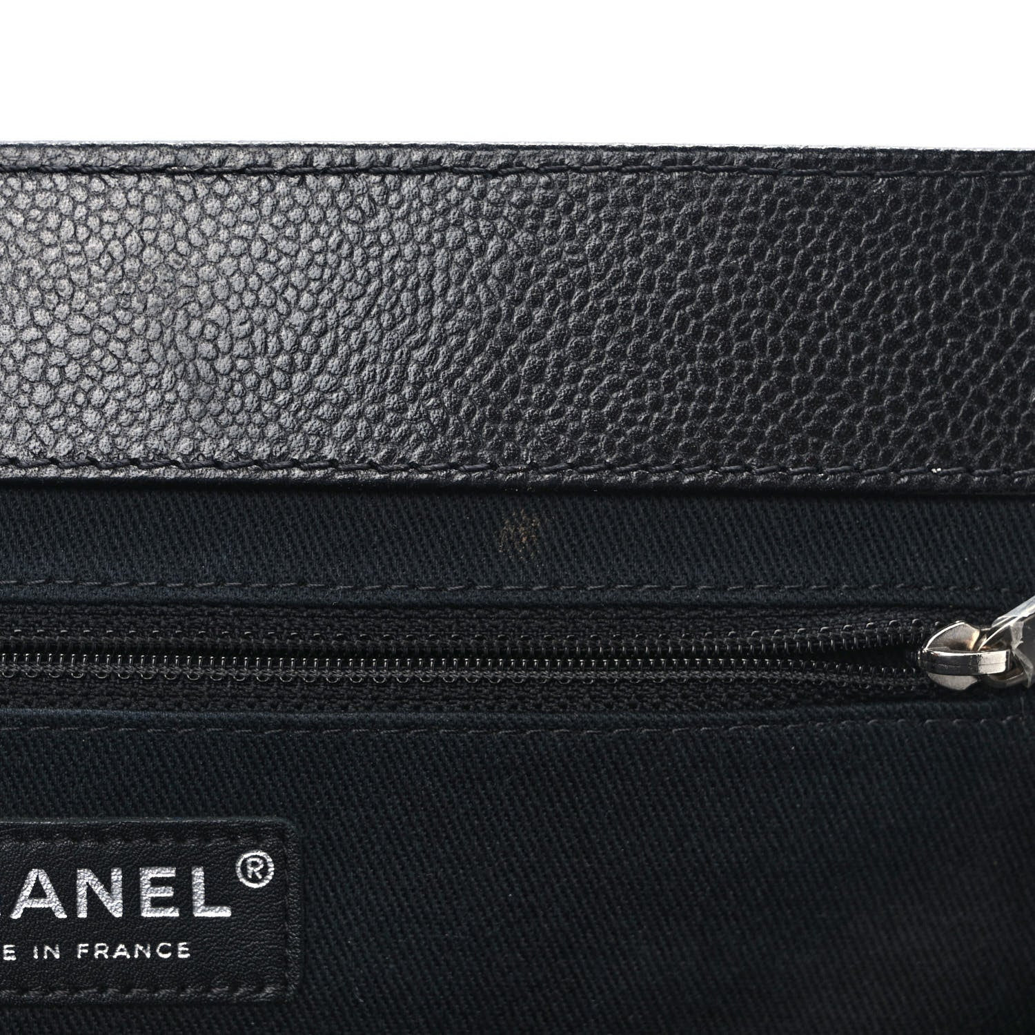 Chanel Caviar Quilted CC Large Clutch Black 10 of 10