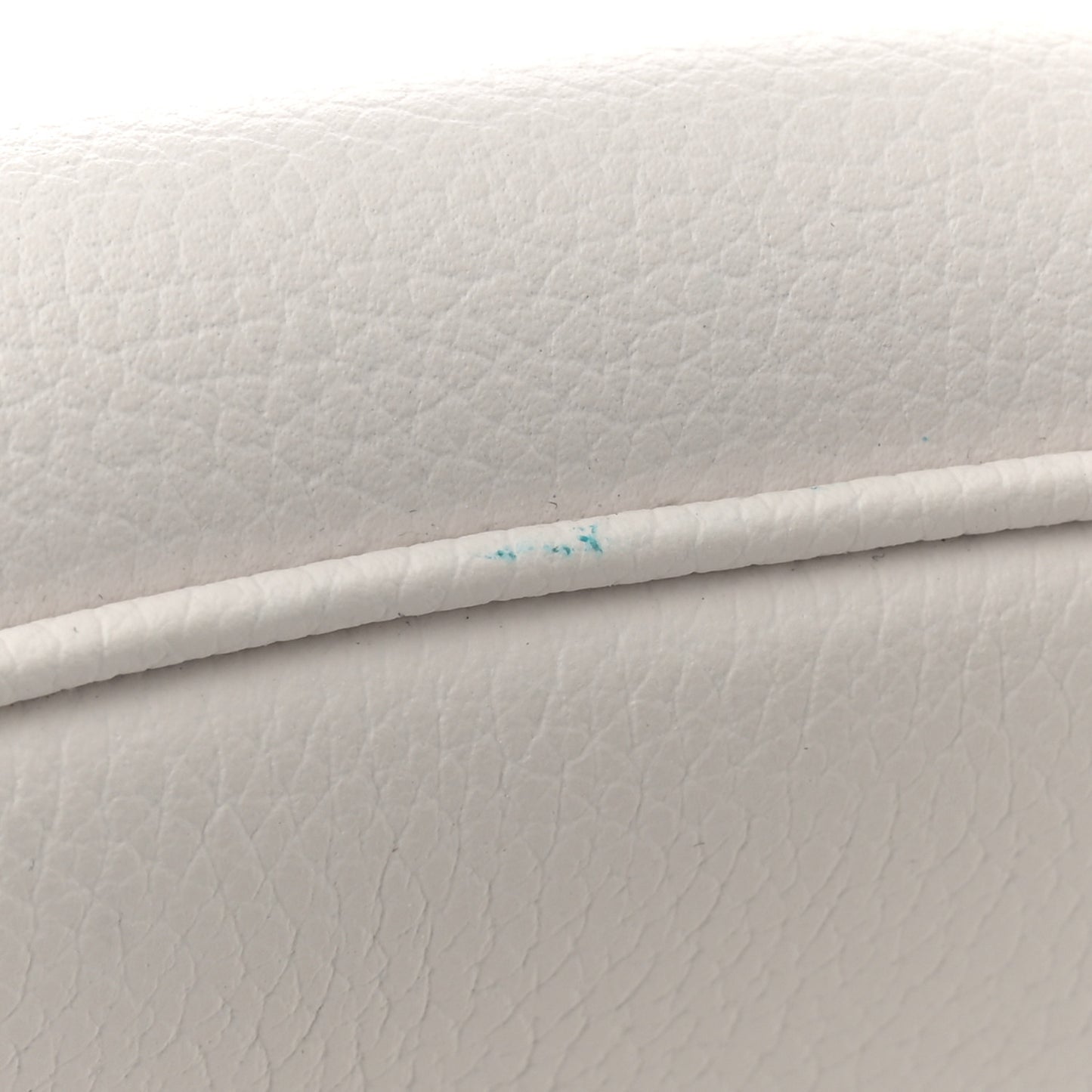 Grained Calfskin La Medusa Mini Crossbody Bag White