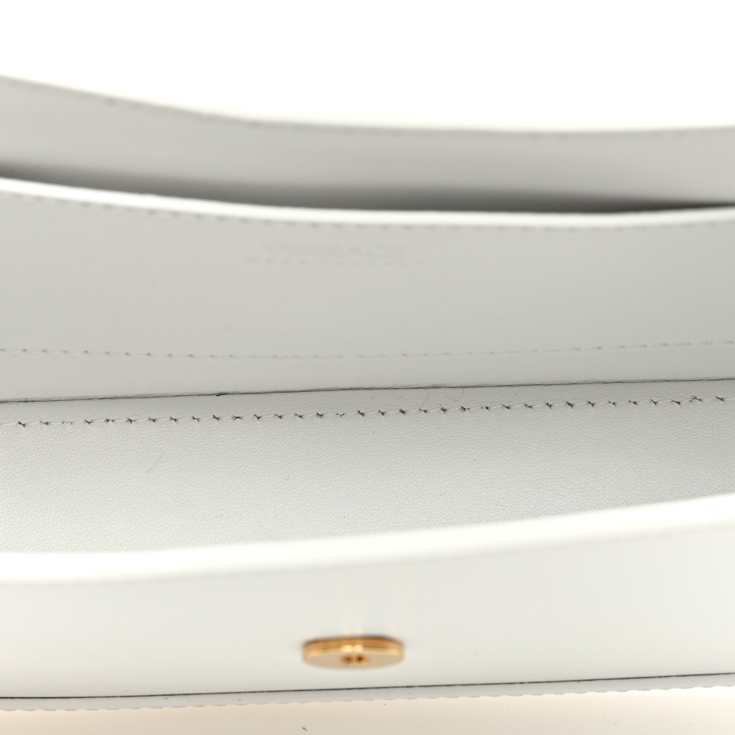 Versace Calfskin Small Greca Goddess Hobo White 5 of 9
