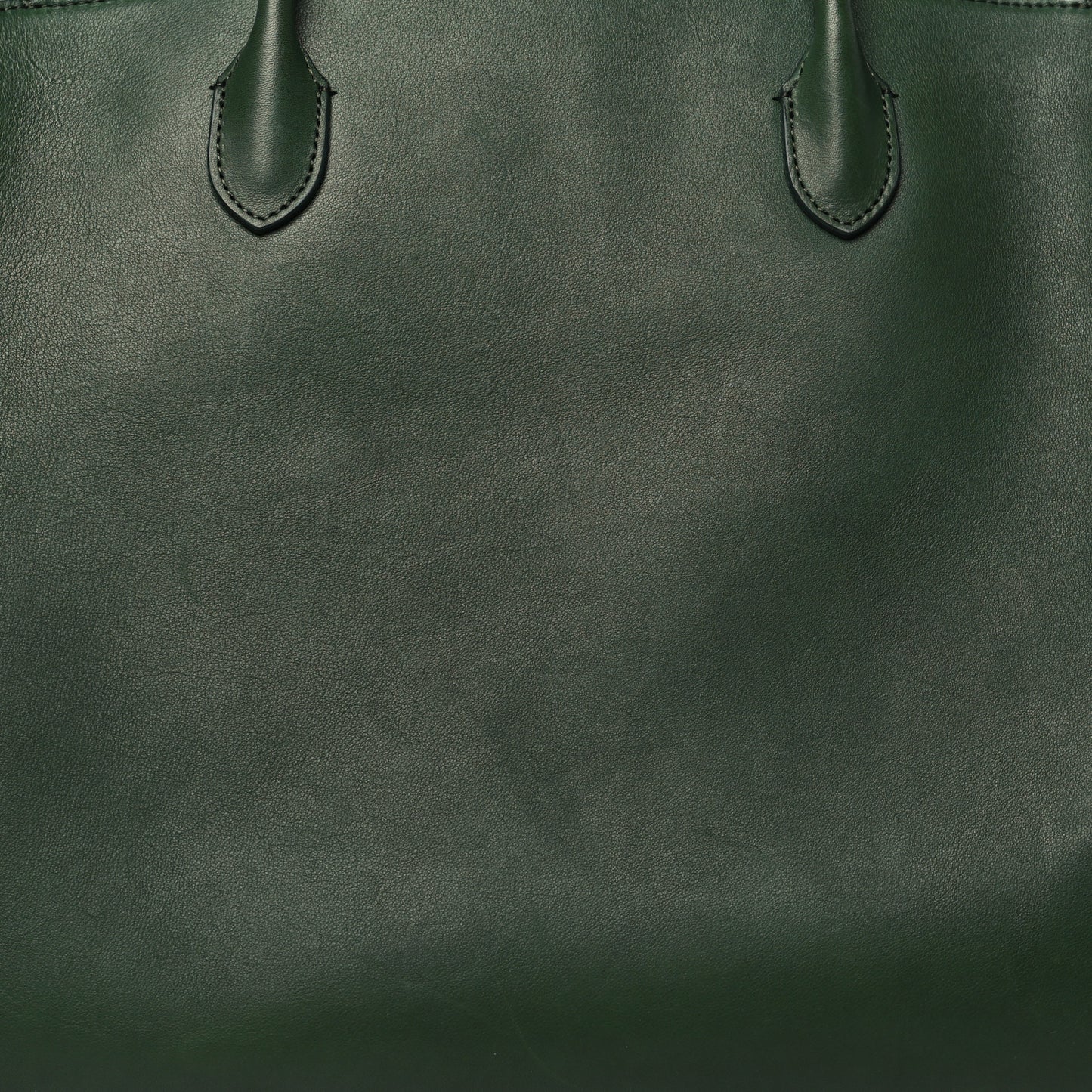 Polished Saddle Calfskin Marlo Tote Bag Moss