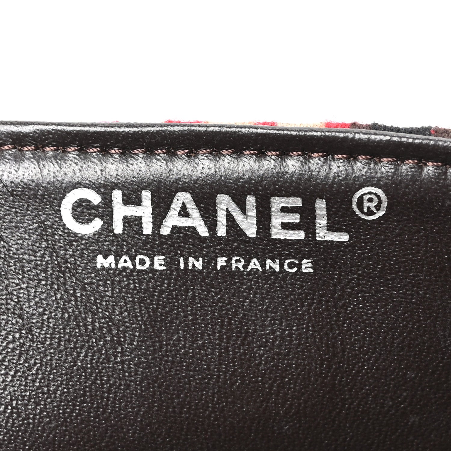 Chanel Jersey Patchwork East West Flap Red Beige Grey 6 of 10