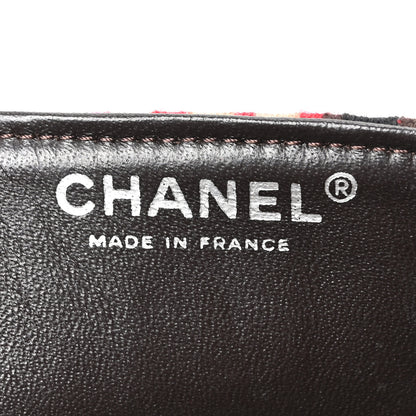 Chanel Jersey Patchwork East West Flap Red Beige Grey 6 of 10