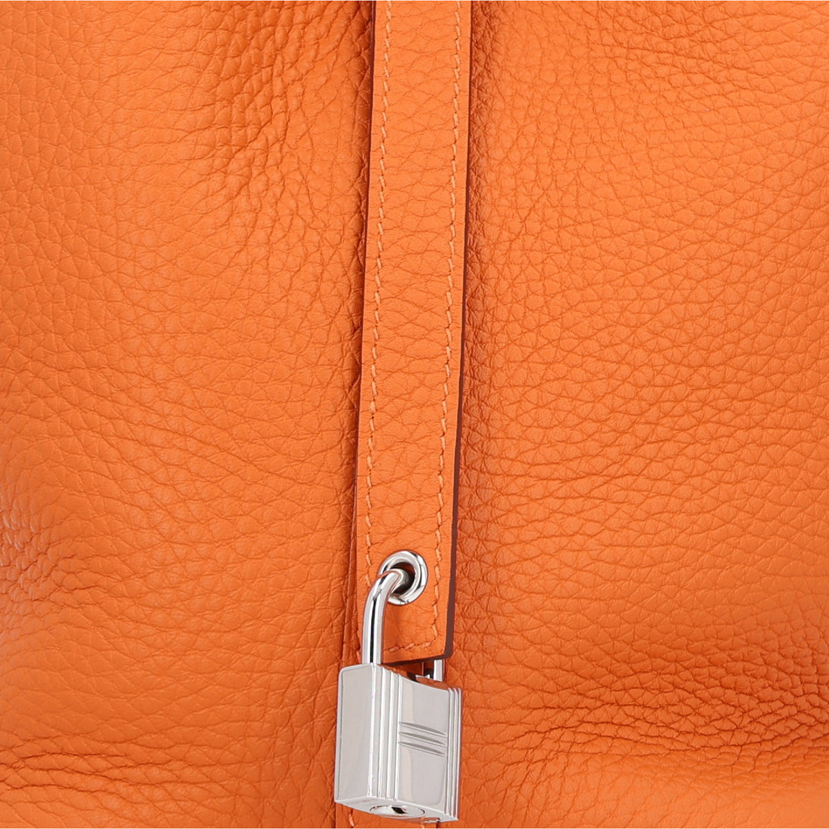 Hermes Taurillon Clemence Picotin Lock 18 PM Orange 11 of 14