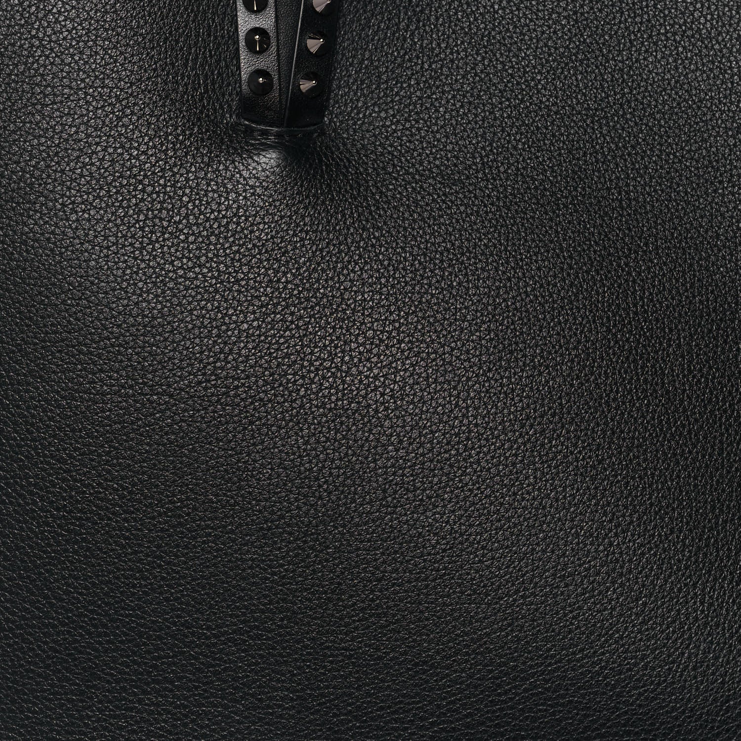 Christian Louboutin Calfskin Spikes East West Cabata Tote Black 10 of 15