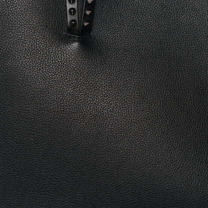 Christian Louboutin Calfskin Spikes East West Cabata Tote Black 10 of 15