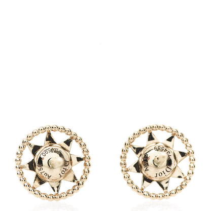 Christian Dior 18K Yellow Gold Diamond XS Rose Des Vents Earrings 4 of 5