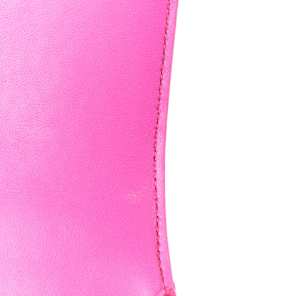 Balenciaga Shiny Calfskin Crocodile Embossed Small Hourglass Top Handle Bag Fuchsia 12 of 12