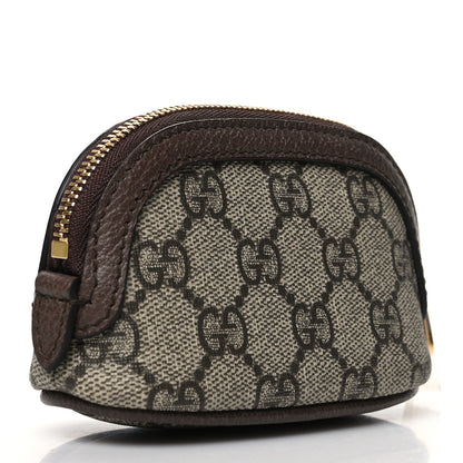 Gucci GG Supreme Monogram Web Ophidia Dome Key Pouch Beige New Acero 3 of 11