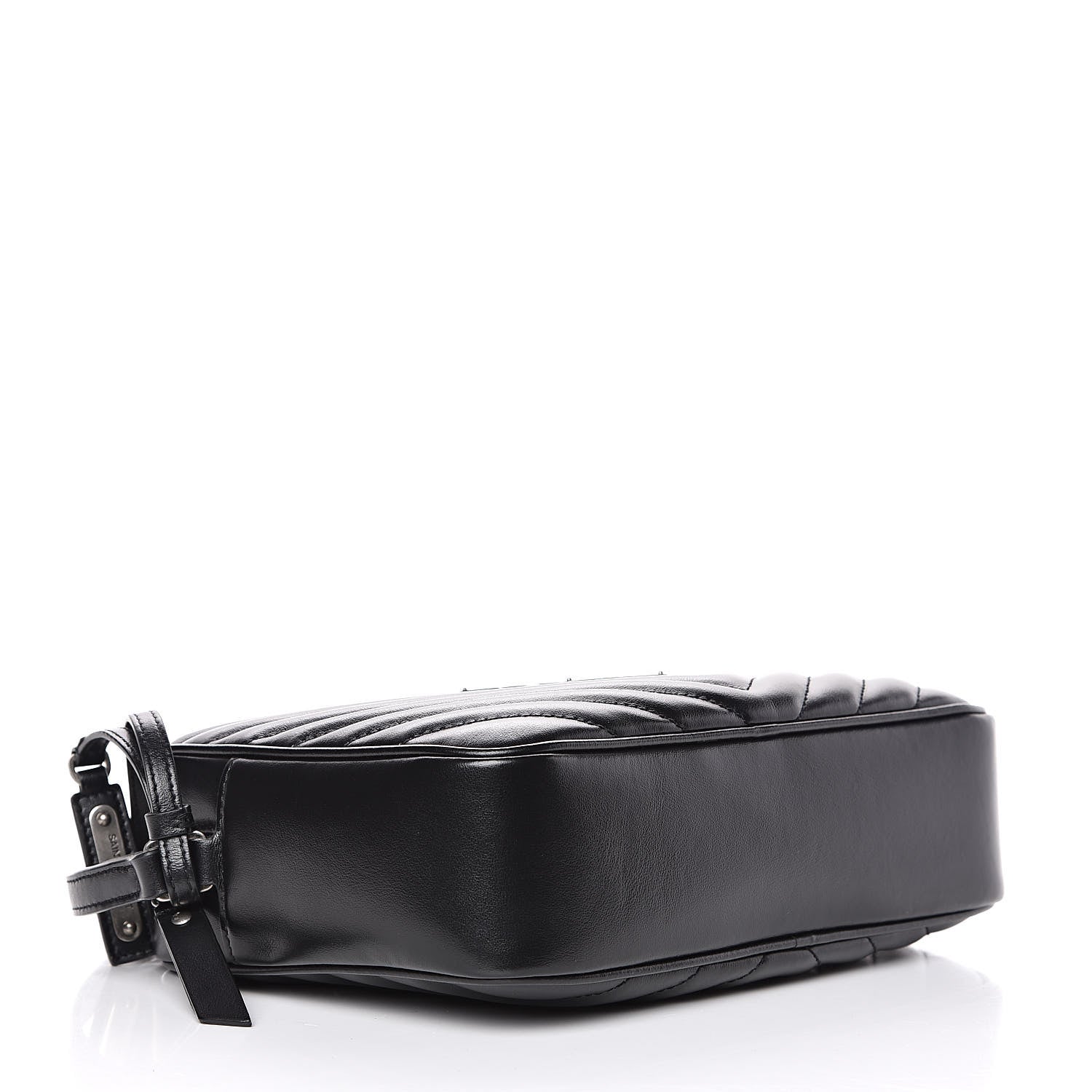 Saint Laurent Calfskin Matelasse Monogram Lou Camera Bag Black 4 of 8