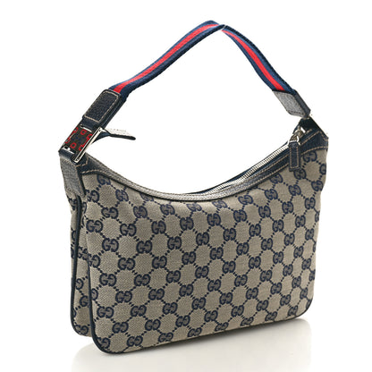 Gucci Monogram Medium Pop Hobo Navy 3 of 10
