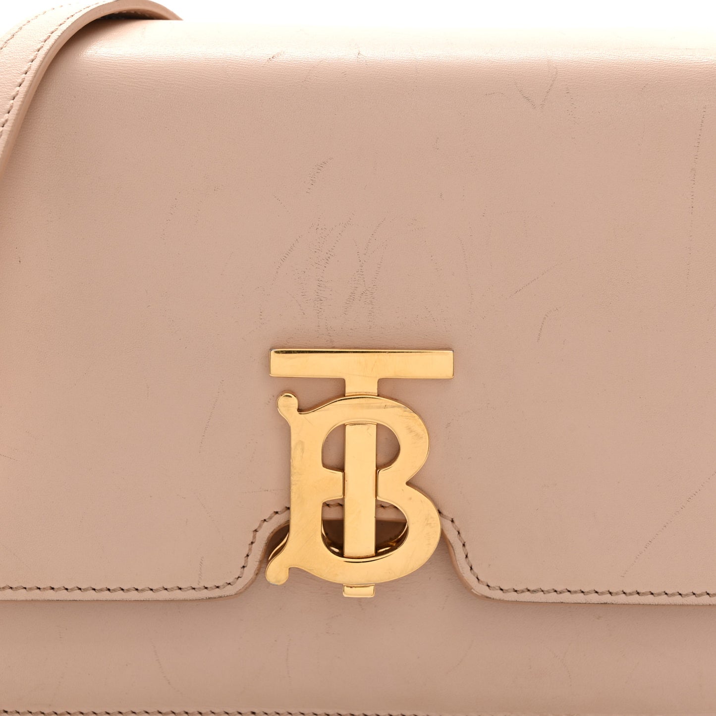 Calfskin Small TB Bag Rose Beige