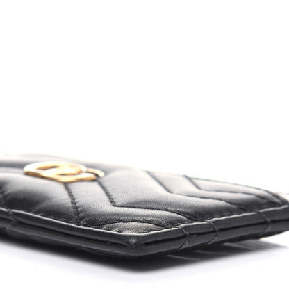 Gucci Calfskin Matelasse GG Marmont Card Holder Black 8 of 10