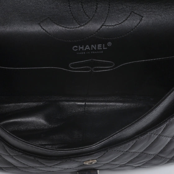 Chanel Calfskin 2.55 Reissue 226 Flap Metallic Black 8 of 8