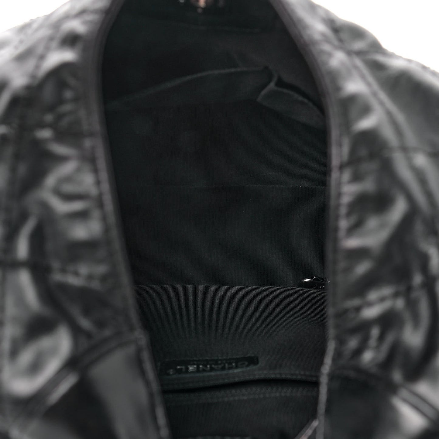 Aged Calfskin Quilted Coco Supple Hobo Black