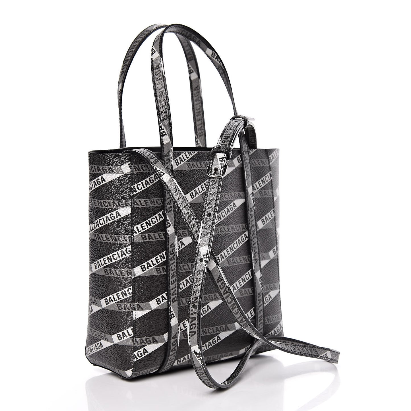 Coated Canvas Losange Monogram XXS Tote Black Grey