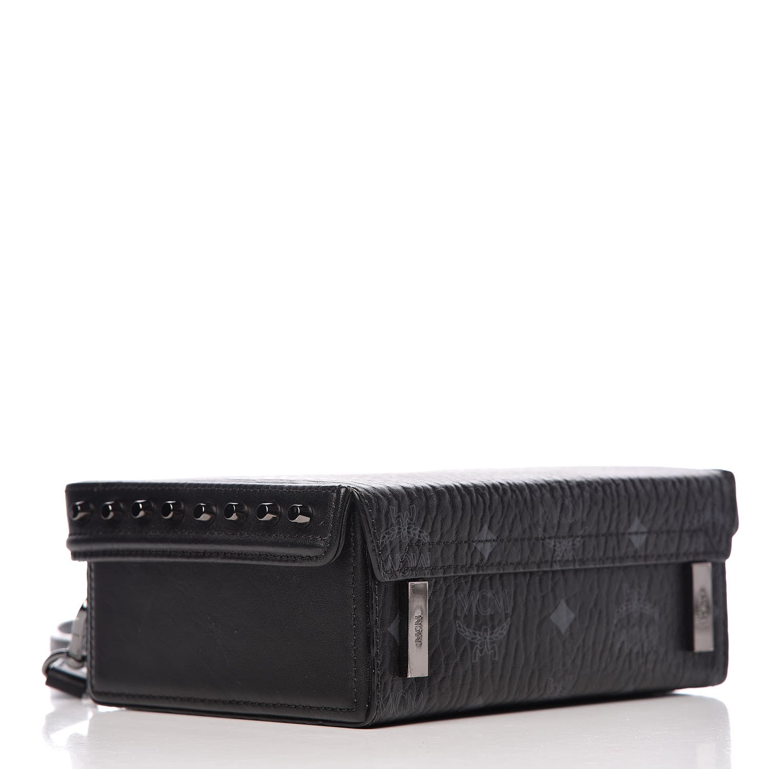 MCM Visetos Small Berlin Crossbody Black 4 of 10
