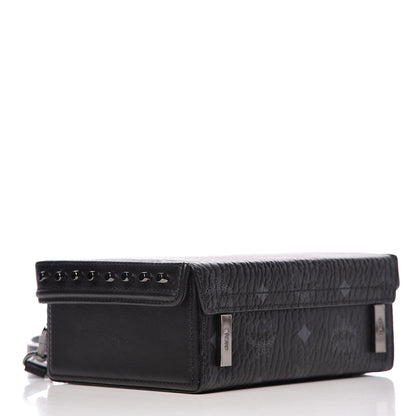 MCM Visetos Small Berlin Crossbody Black 4 of 10
