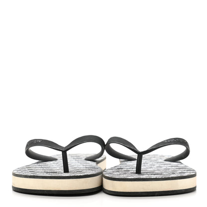 Louis Vuitton Rubber Mens Molitor Thong Sandals 6 Black 2 of 10