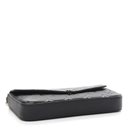 Louis Vuitton Empreinte Pochette Felicie Chain Wallet Black 5 of 13