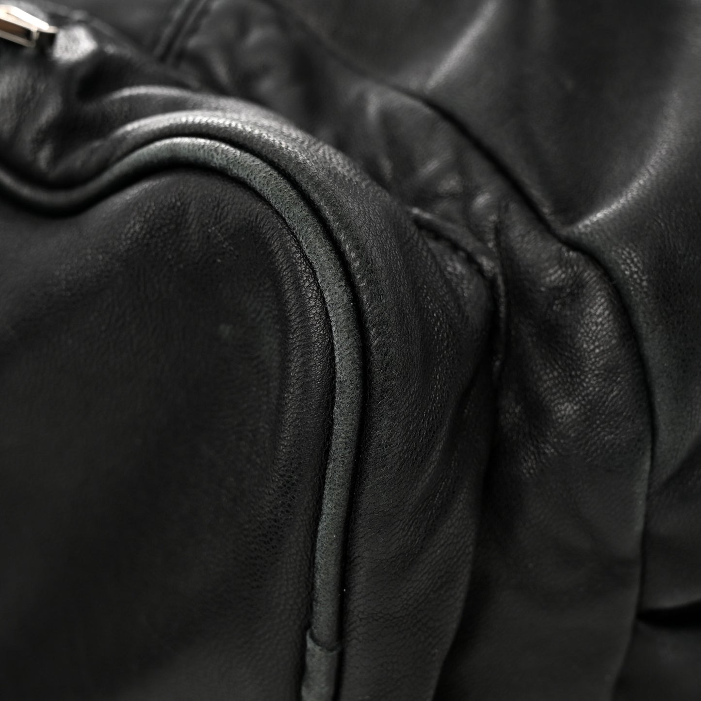 Lambskin Marti Backpack Bag Washed Black Rhodium Hardware