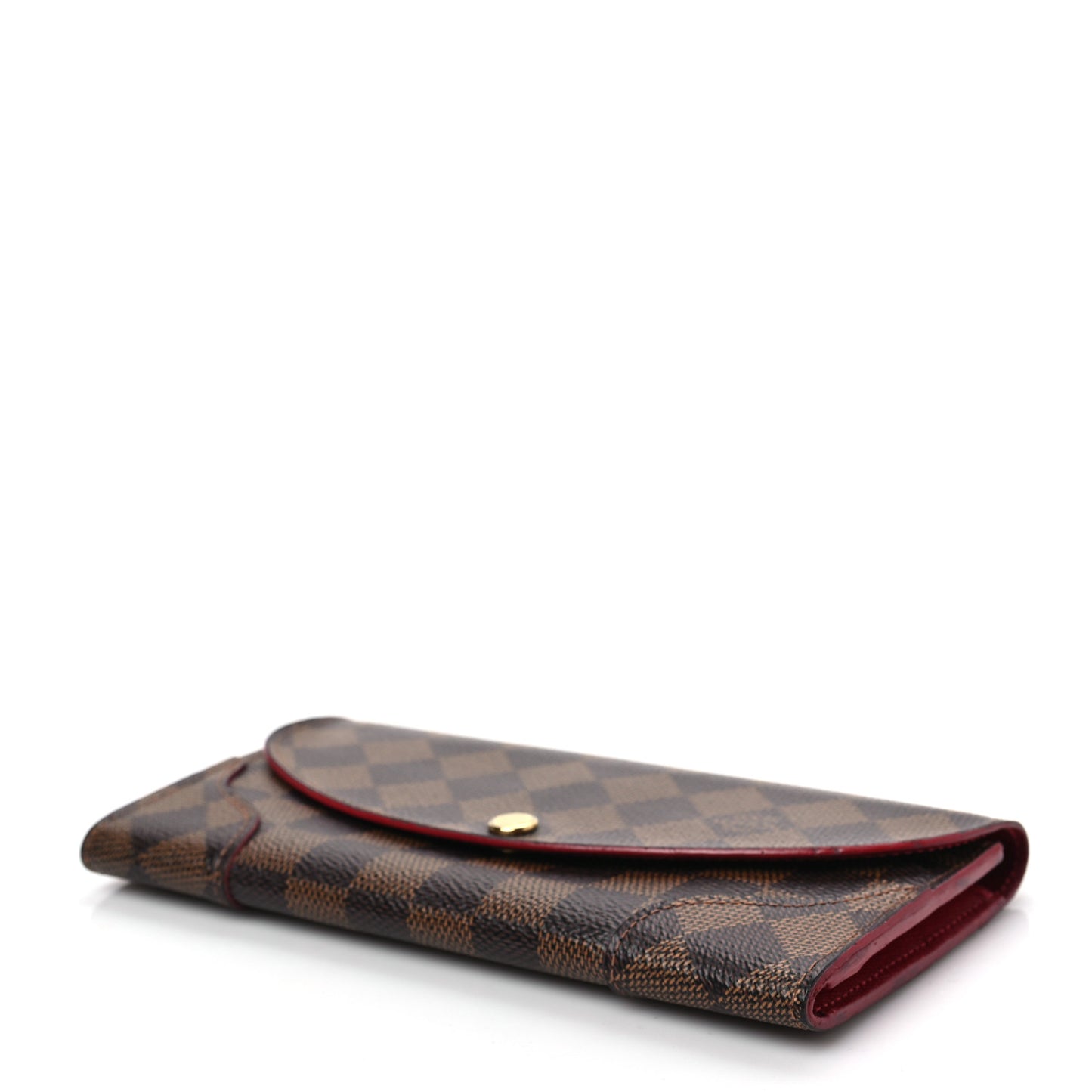 Damier Ebene Caissa Wallet Cherry