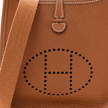 Hermes Taurillon Clemence Evelyne TPM Gold 8 of 10
