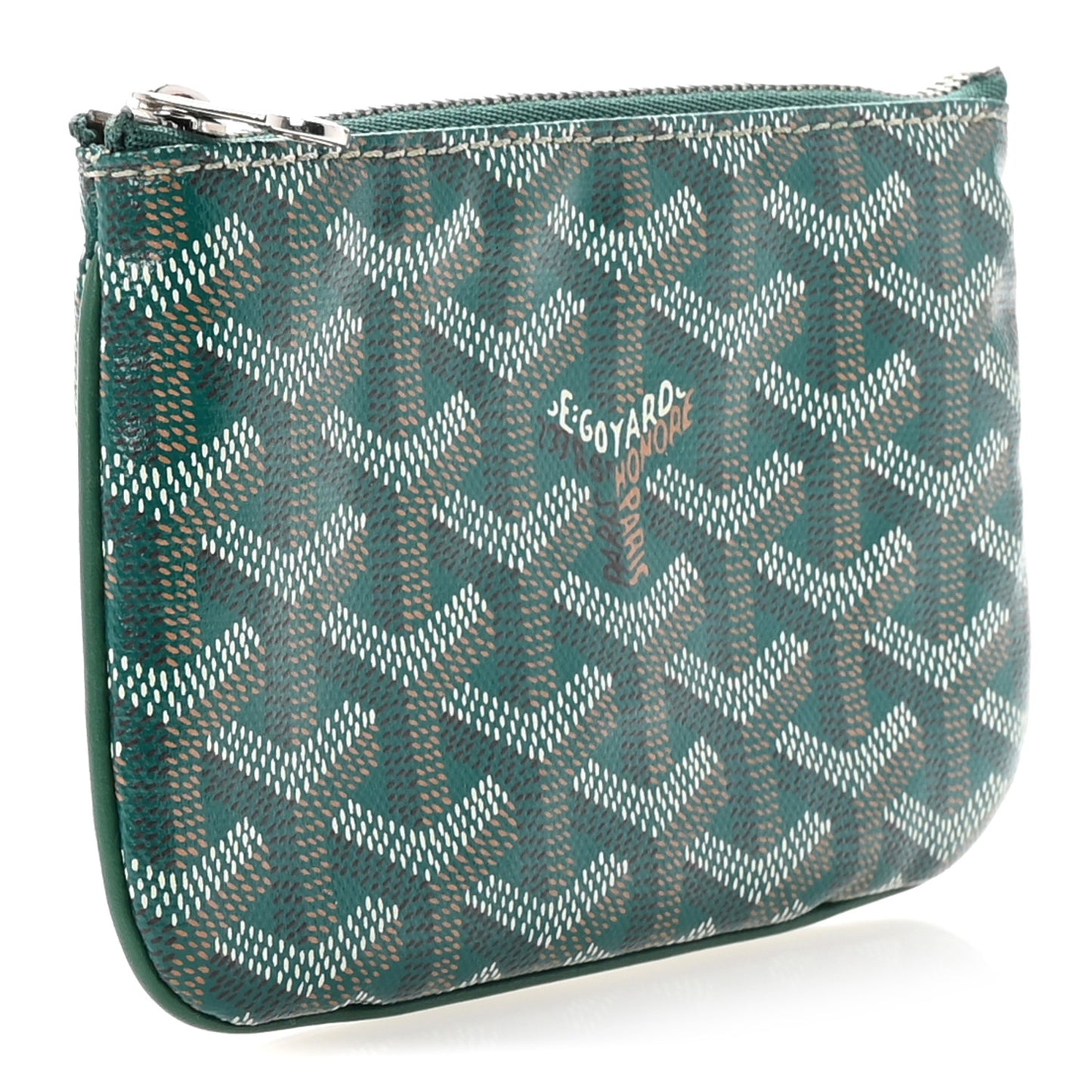 Goyardine Nano Senat Key Pouch Green