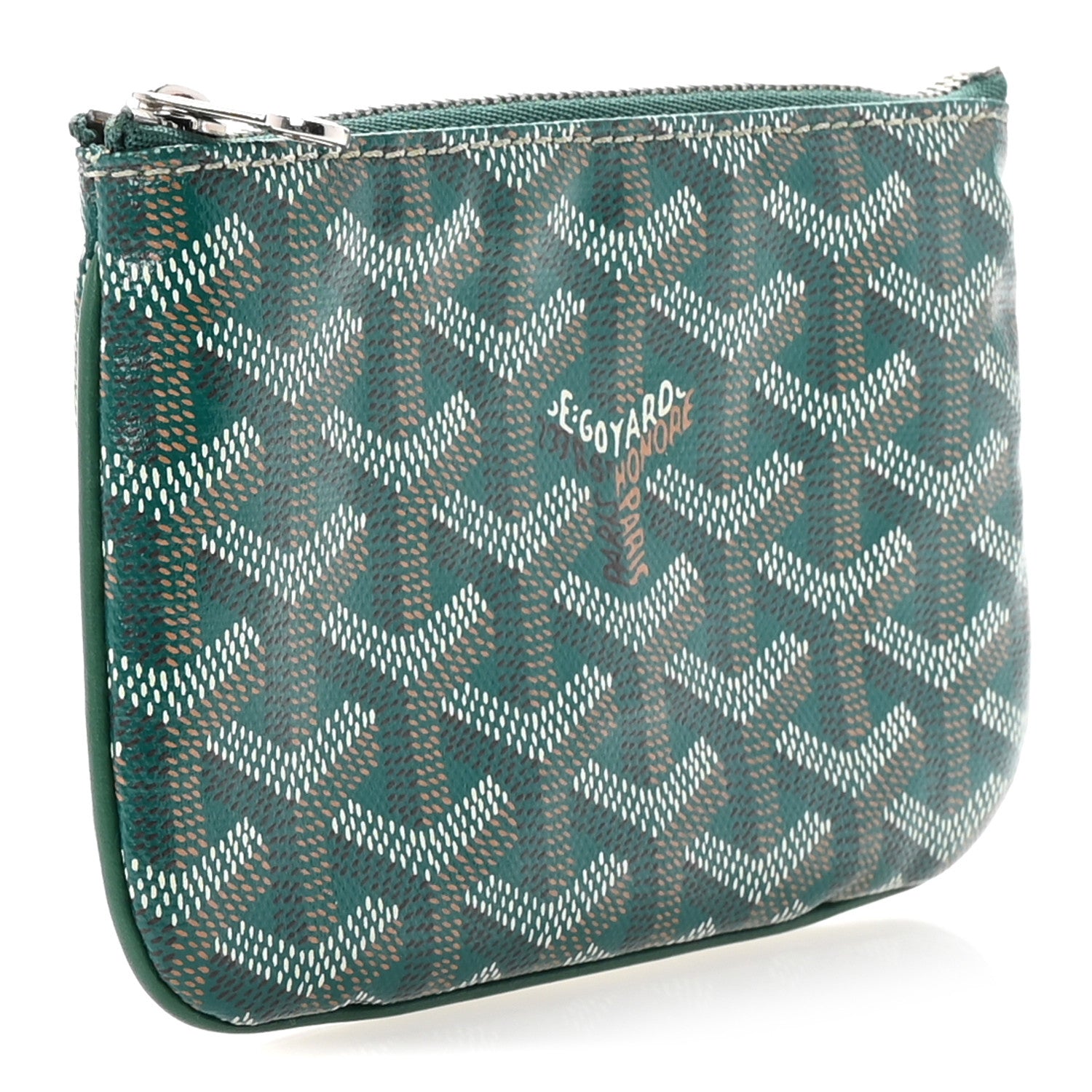 Goyard Goyardine Nano Senat Key Pouch Green 3 of 7