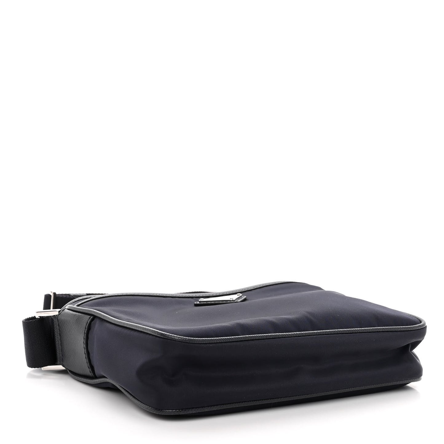 Tessuto Nylon Saffiano Messenger Bag Blue