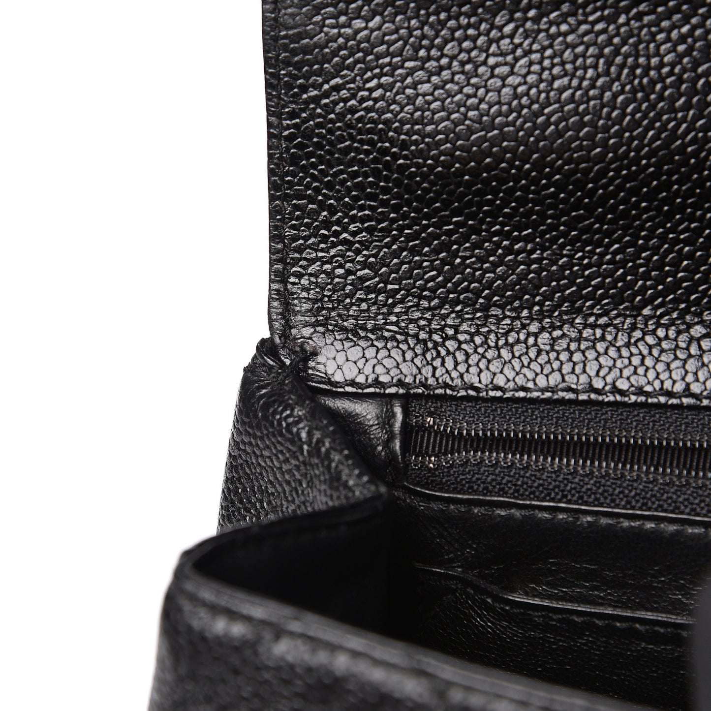 Caviar Quilted Jumbo Kelly Flap Black
