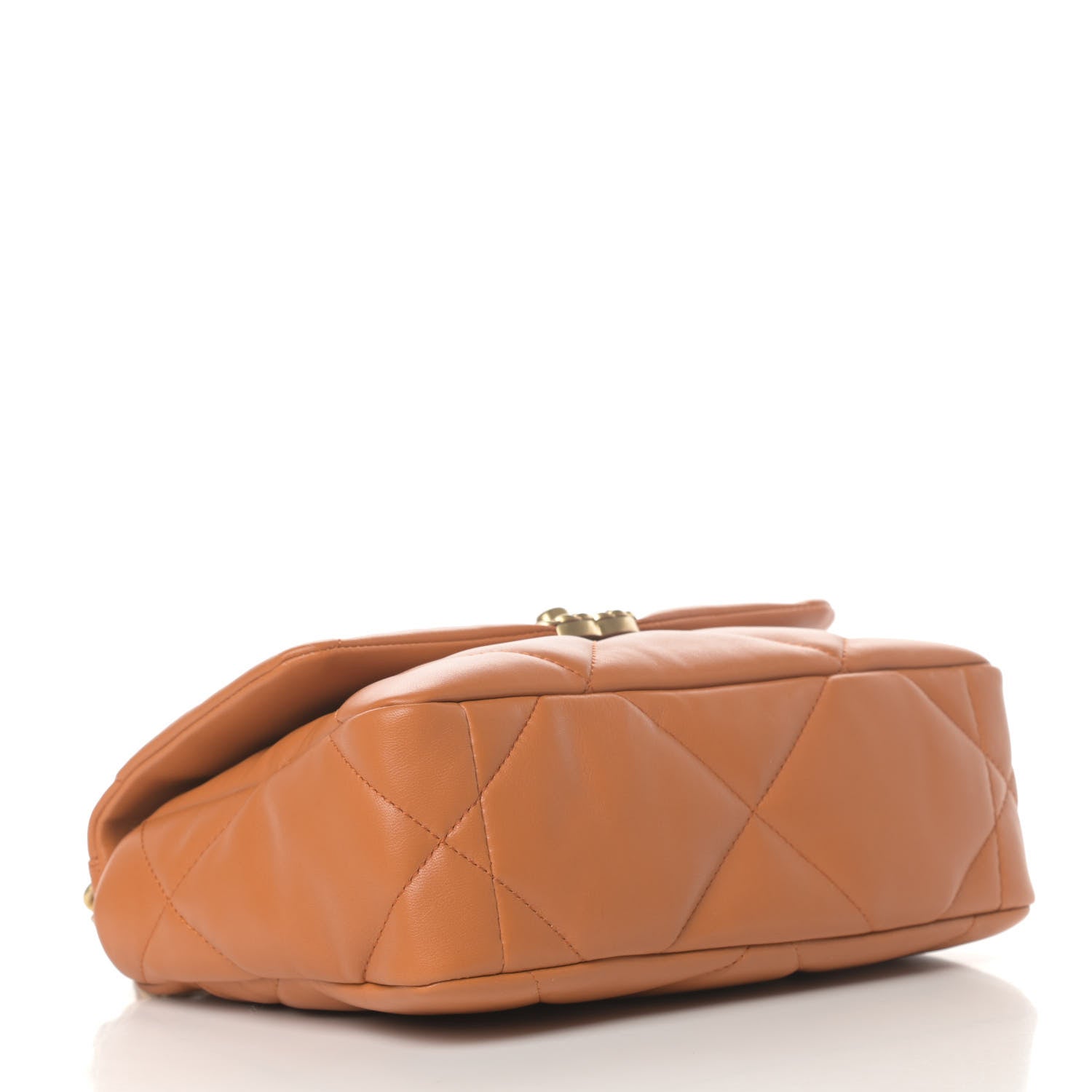 Chanel Lambskin Quilted Medium Chanel 19 Flap Light Brown 4 of 11