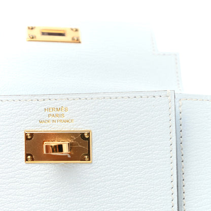 Hermes Chevre Mysore Kelly Pocket Compact Wallet Bleu Brume 6 of 7